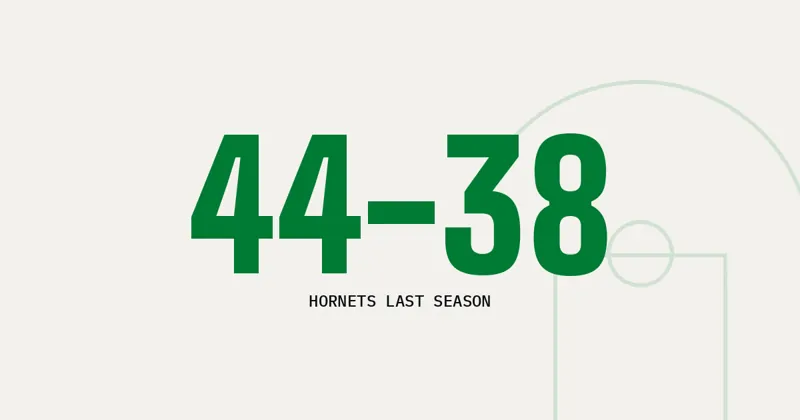 44-38: Hornets last season