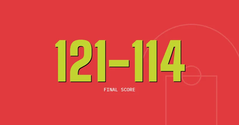121-114: Final score