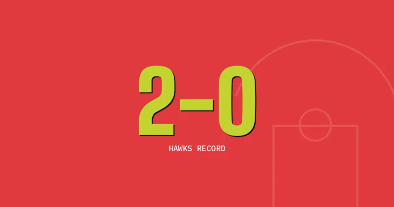 2-0: Hawks record