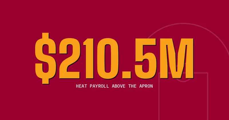 $210.5M: Heat payroll above the apron