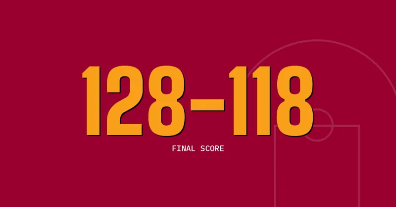 128-118: Final score