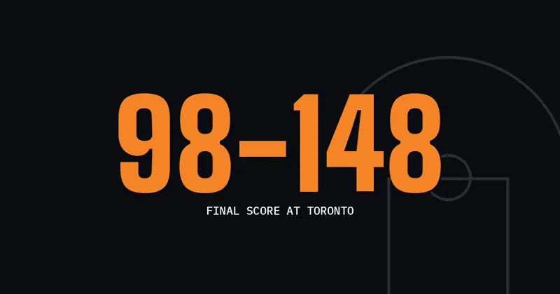 98-148: Final score at Toronto