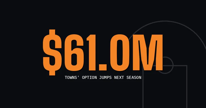 $61.0M: Towns' option jumps next season