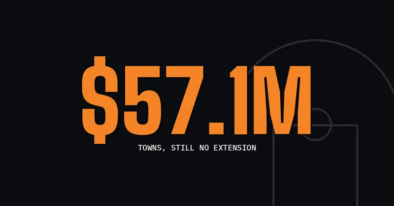 $57.1M: Towns, still no extension
