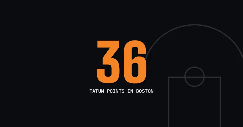 36: Tatum points in Boston