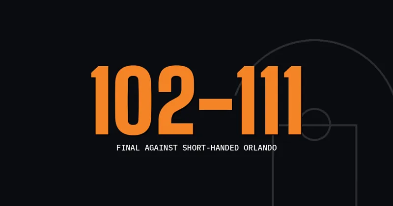 102-111: Final against short-handed Orlando