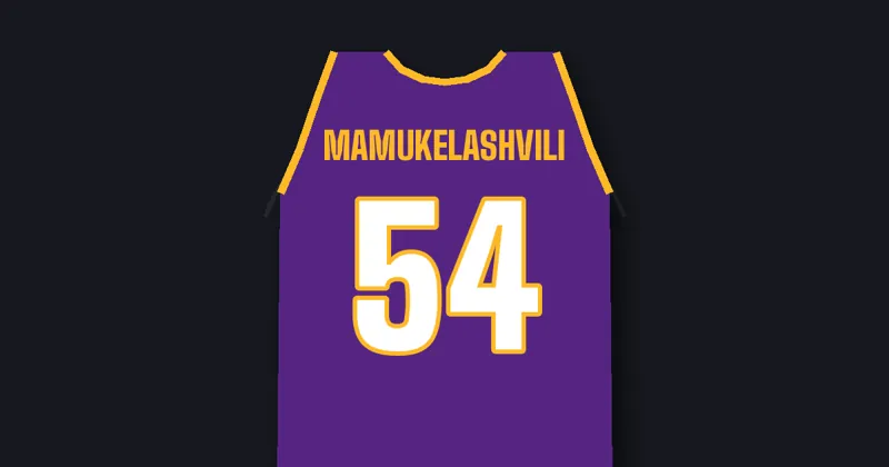 Sandro Mamukelashvili of the Lakers