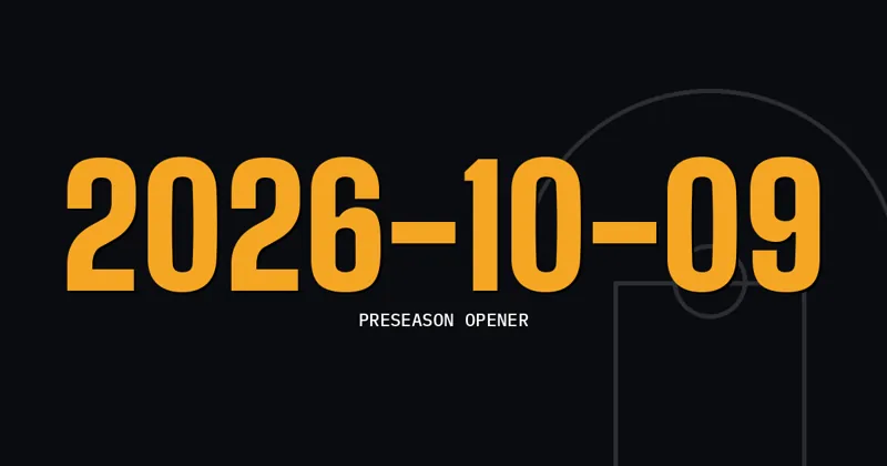 2026-10-09: Preseason Opener