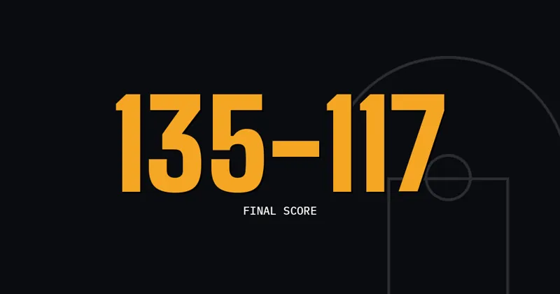 135-117: Final Score