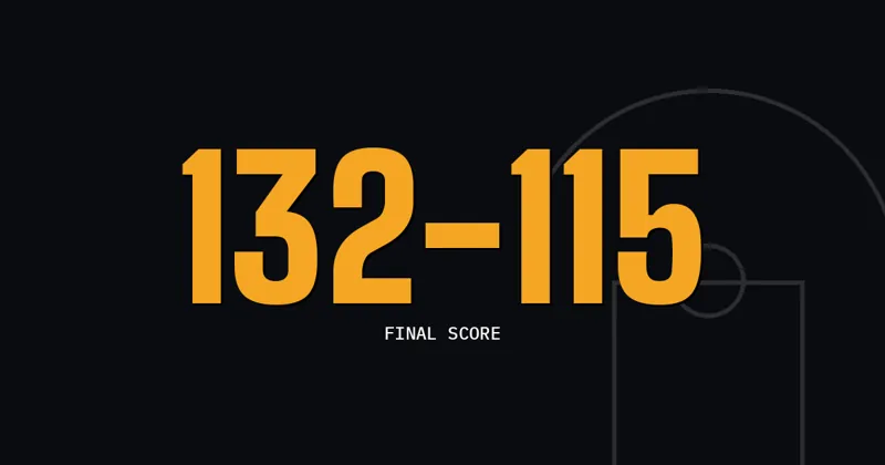 132-115: Final Score