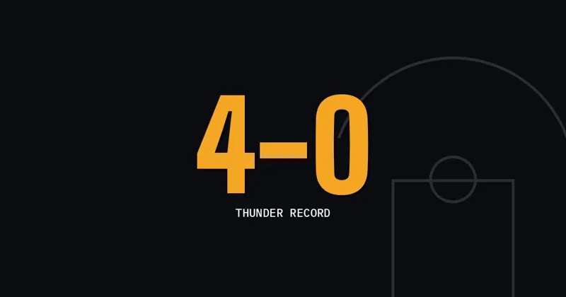 4-0: Thunder record