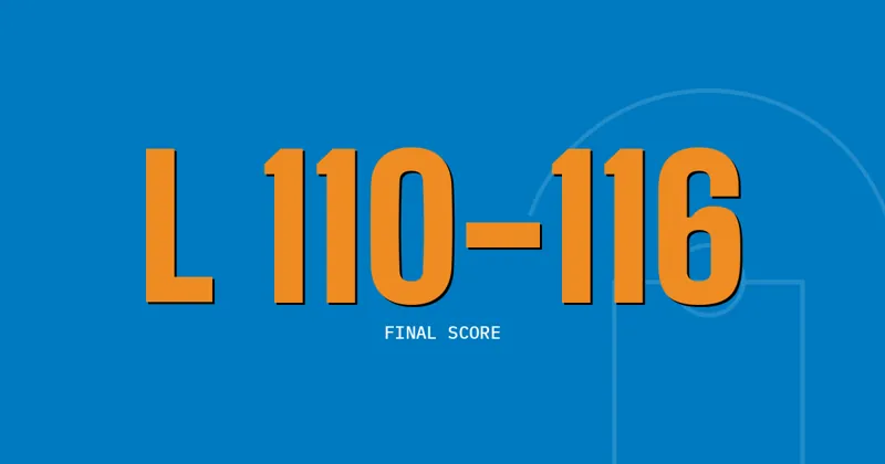 L 110-116: Final Score
