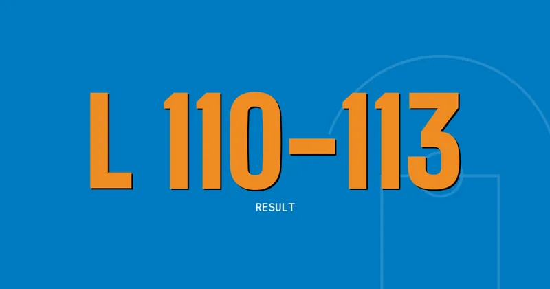 L 110-113: Result