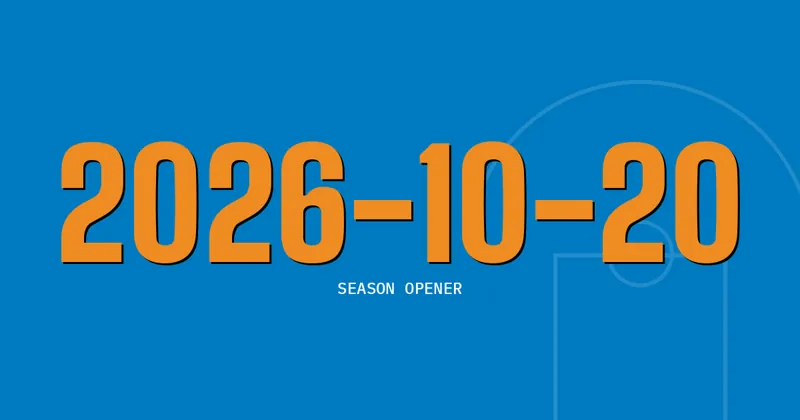 2026-10-20: Season Opener