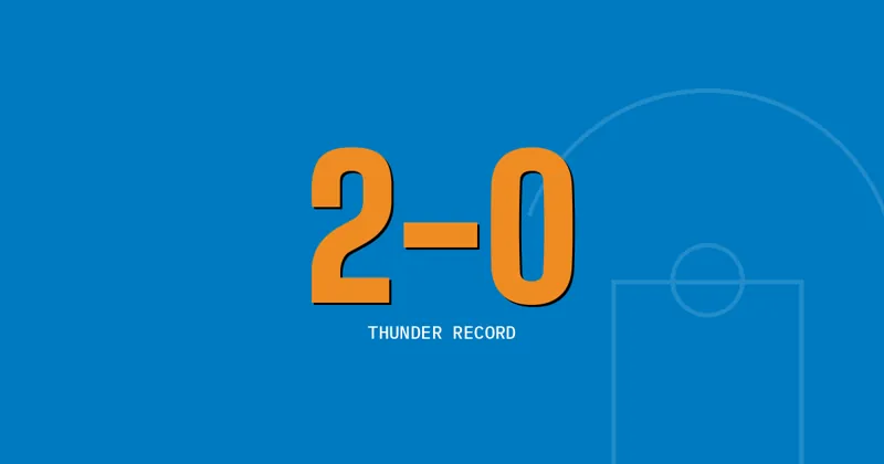2-0: Thunder record