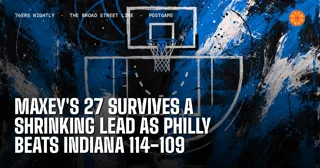Maxey's 27 Survives a Shrinking Lead as Philly Beats Indiana 114-109