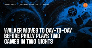 Walker Moves to Day-To-Day Before Philly Plays Two Games in Two Nights