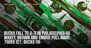Bucks Fall to 0-3 in Philadelphia as Maxey, Brown and Embiid Pull Away: 76ers 127, Bucks 116