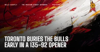 Toronto Buries the Bulls Early in a 135-92 Opener