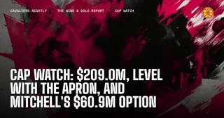 Cap Watch: $209.0M, Level With the Apron, and Mitchell's $60.9M Option