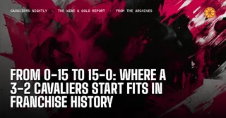 From 0-15 to 15-0: Where a 3-2 Cavaliers Start Fits in Franchise History