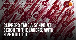 Clippers Take a 50-Point Bench to the Lakers, With Five Still Out