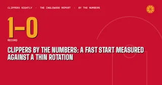 Clippers by the Numbers: A Fast Start Measured Against a Thin Rotation