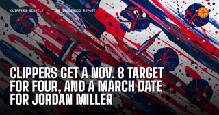 Clippers Get a Nov. 8 Target for Four, and a March Date for Jordan Miller