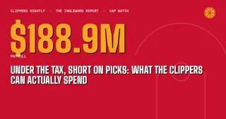 Under the Tax, Short on Picks: What the Clippers Can Actually Spend