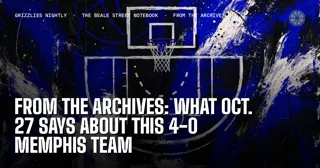 From the Archives: What Oct. 27 Says About This 4-0 Memphis Team