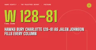 Hawks Bury Charlotte 128-81 as Jalen Johnson Fills Every Column