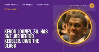 Kevon Looney, 30, Has One Job Behind Kessler: Own the Glass