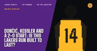 Doncic, Kessler and a 2-0 Start: Is This Lakers Run Built to Last?