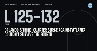 Orlando's third-quarter surge against Atlanta couldn't survive the fourth