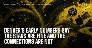 Denver's Early Numbers Say the Stars Are Fine and the Connections Are Not
