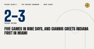 Five games in nine days, and Giannis greets Indiana first in Miami