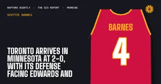 Toronto Arrives in Minnesota at 2-0, With Its Defense Facing Edwards and Ball
