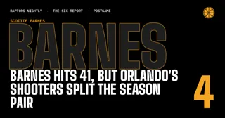 Barnes Hits 41, but Orlando's Shooters Split the Season Pair