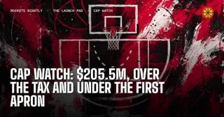 Cap Watch: $205.5M, Over the Tax and Under the First Apron