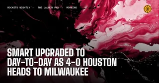 Smart Upgraded to Day-to-Day as 4-0 Houston Heads to Milwaukee