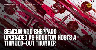 Sengun and Sheppard Upgraded as Houston Hosts a Thinned-Out Thunder