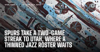Spurs Take a Two-Game Streak to Utah, Where a Thinned Jazz Roster Waits