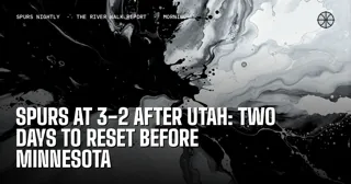 Spurs at 3-2 After Utah: Two Days to Reset Before Minnesota