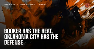 Booker Has the Heat, Oklahoma City Has the Defense