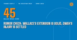 Rumor Check: Wallace's Extension Is Solid, Oweh's Injury Is Settled