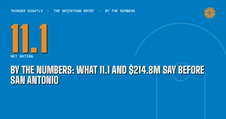 By the Numbers: What 11.1 and $214.8M Say Before San Antonio
