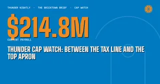 Thunder Cap Watch: Between the Tax Line and the Top Apron