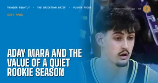 Aday Mara and the Value of a Quiet Rookie Season