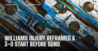 Williams Injury Reframes a 3-0 Start Before Suns