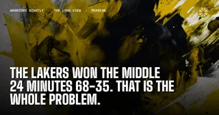 The Lakers Won the Middle 24 Minutes 68-35. That Is the Whole Problem.